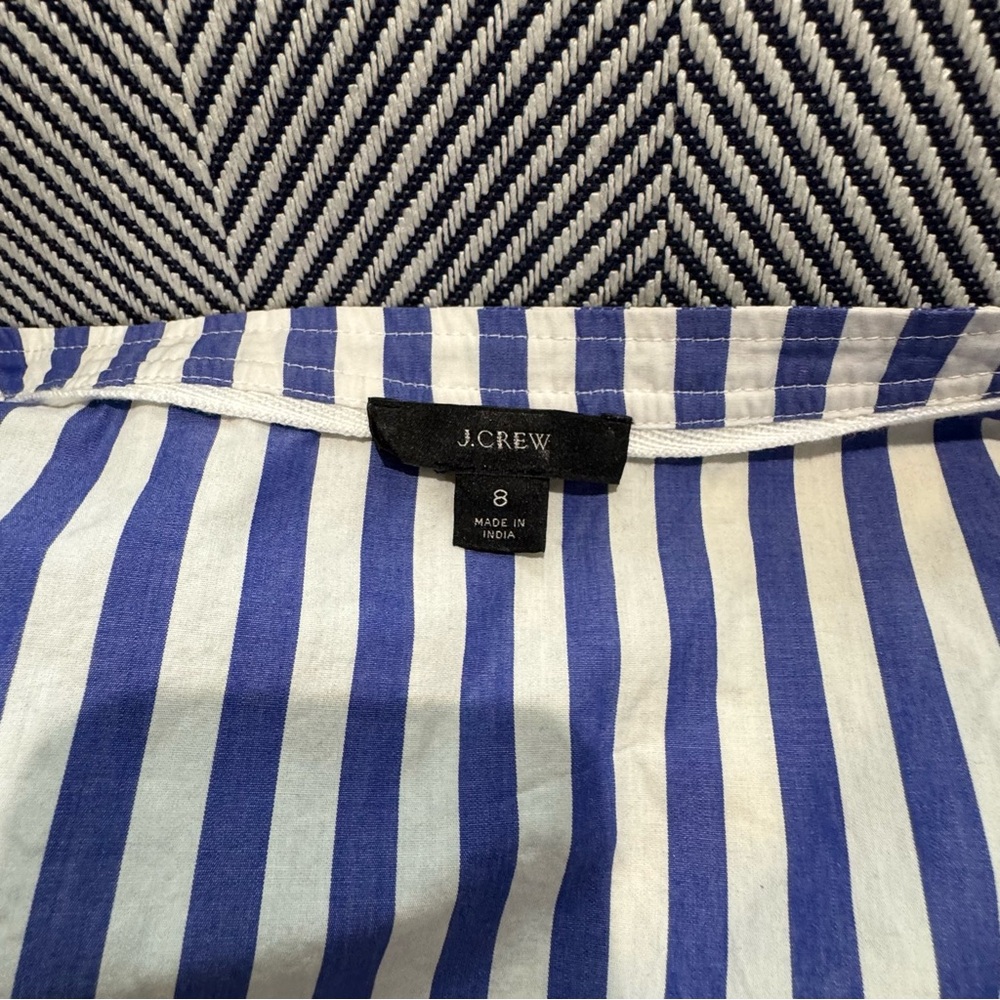 Blue and White Striped Dress - Picture 5 of 6